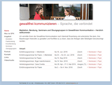 Tablet Screenshot of gewaltfreikommunizieren.ch